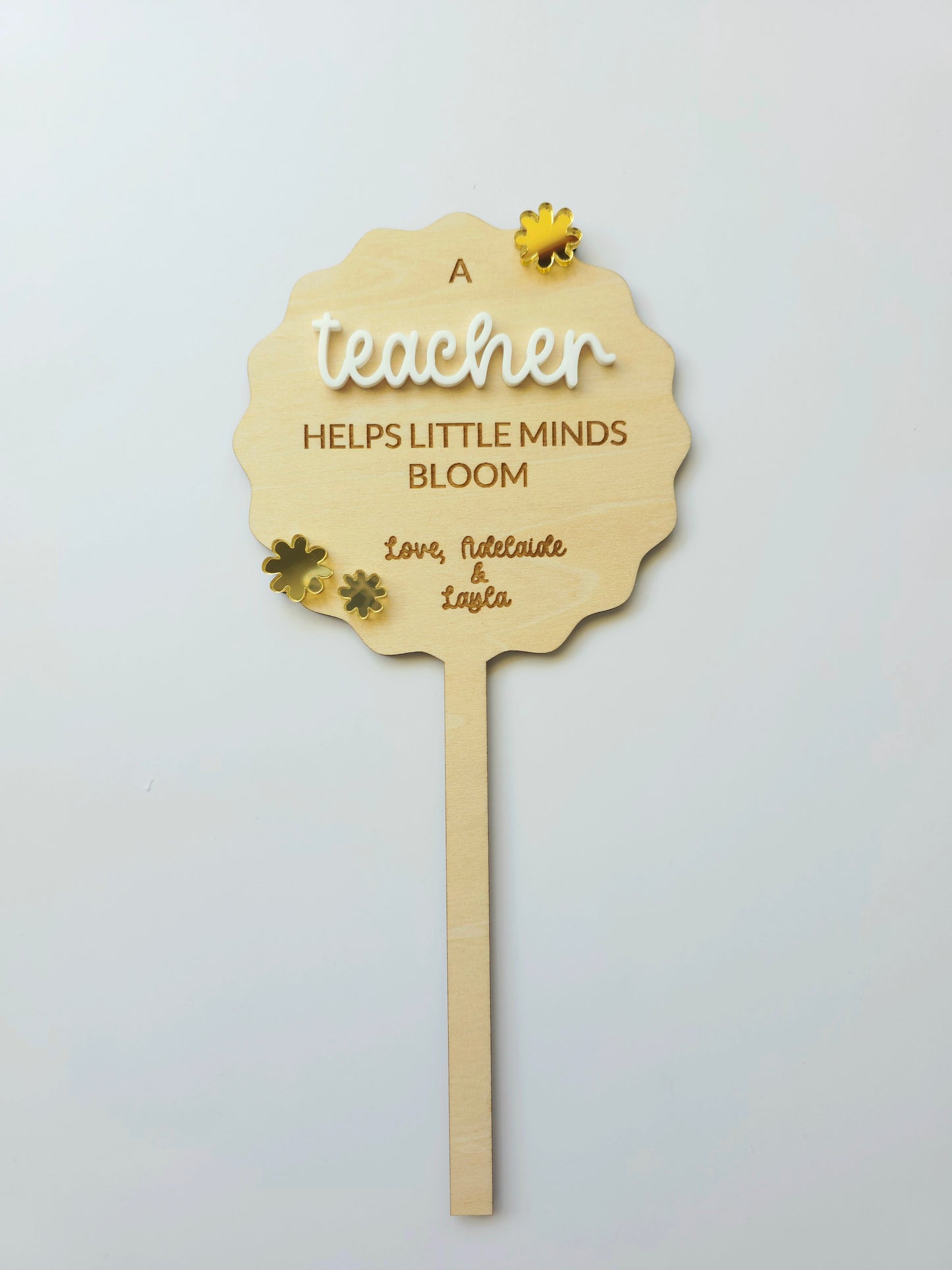 Personalised Plant Stake - Teacher Gift
