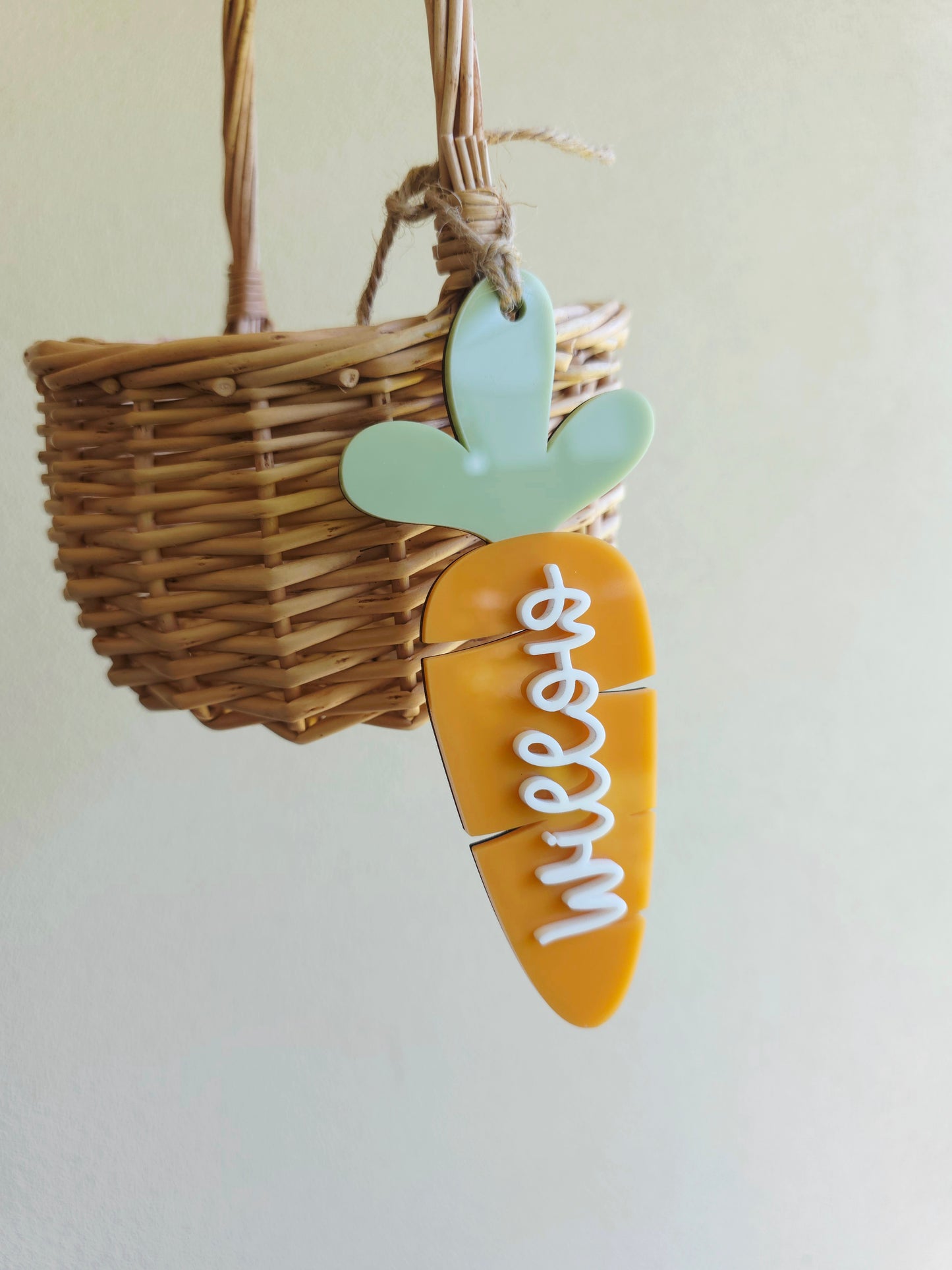 Easter Carrot Name Tag