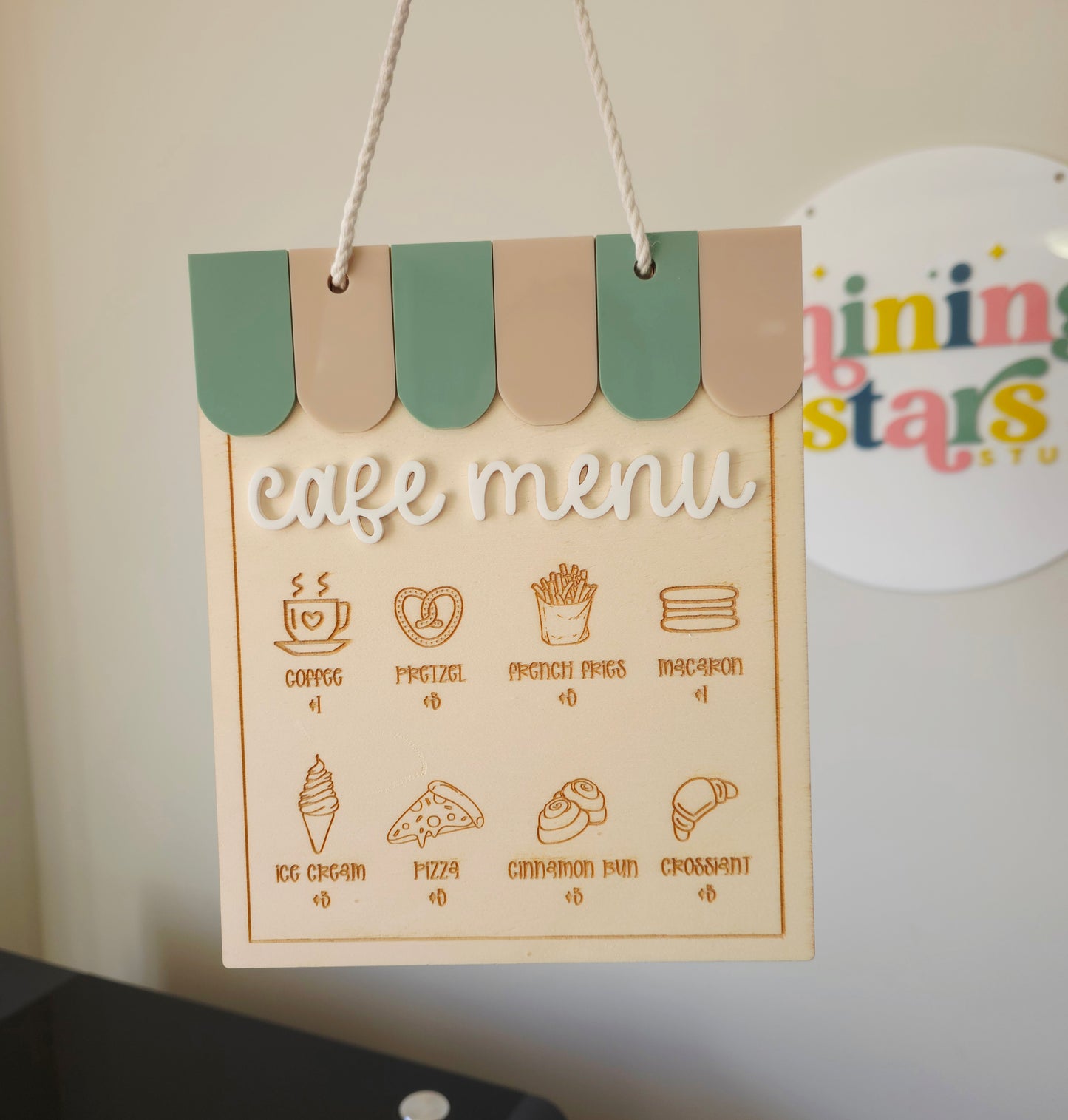 Café Menu - Green and Beige - S&S Collection
