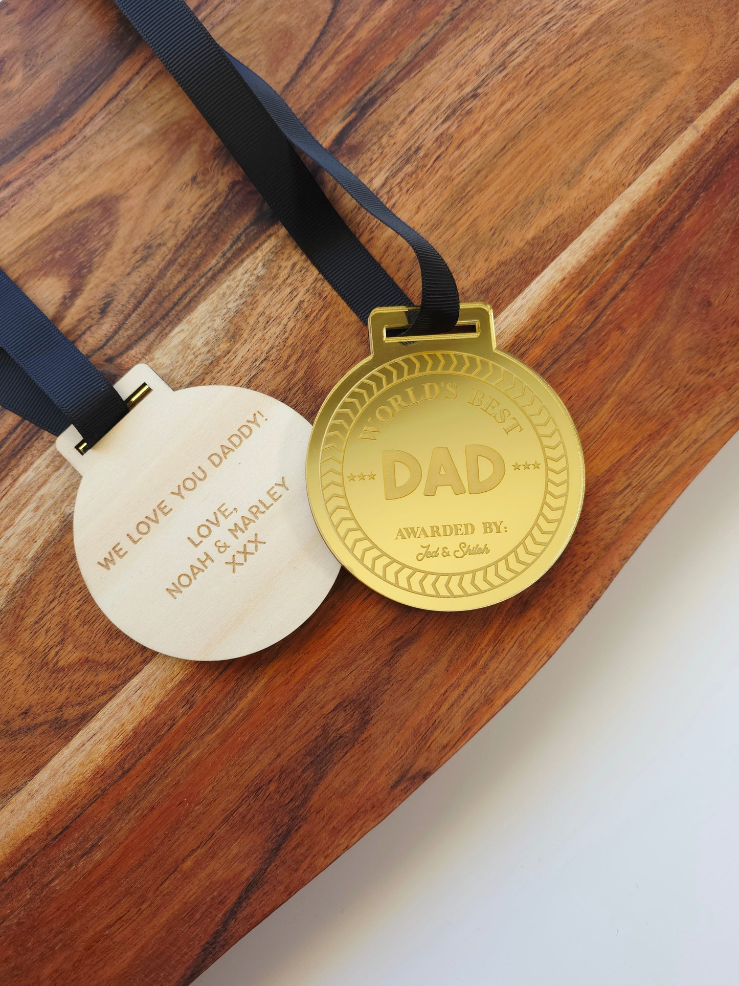 Father's Day Medal - Personalised