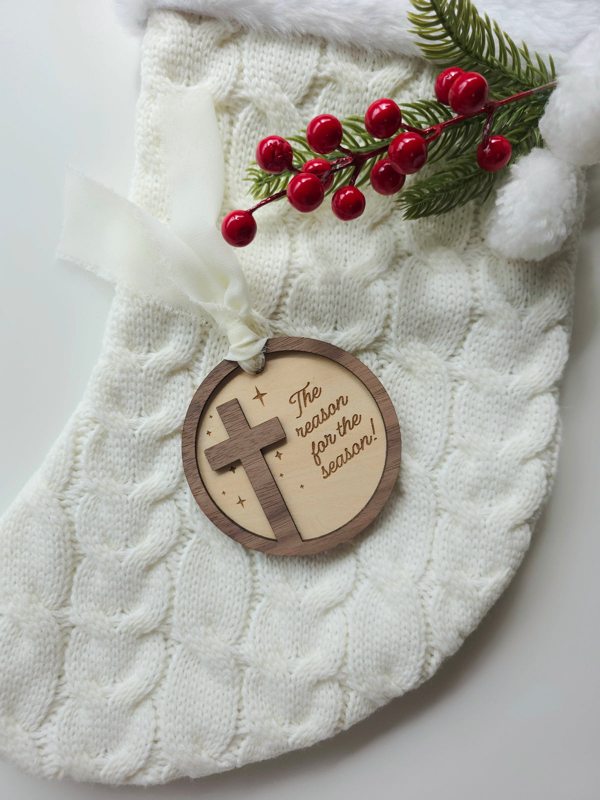 The Reason of the Season Christmas Ornament - Faith Based Ornament