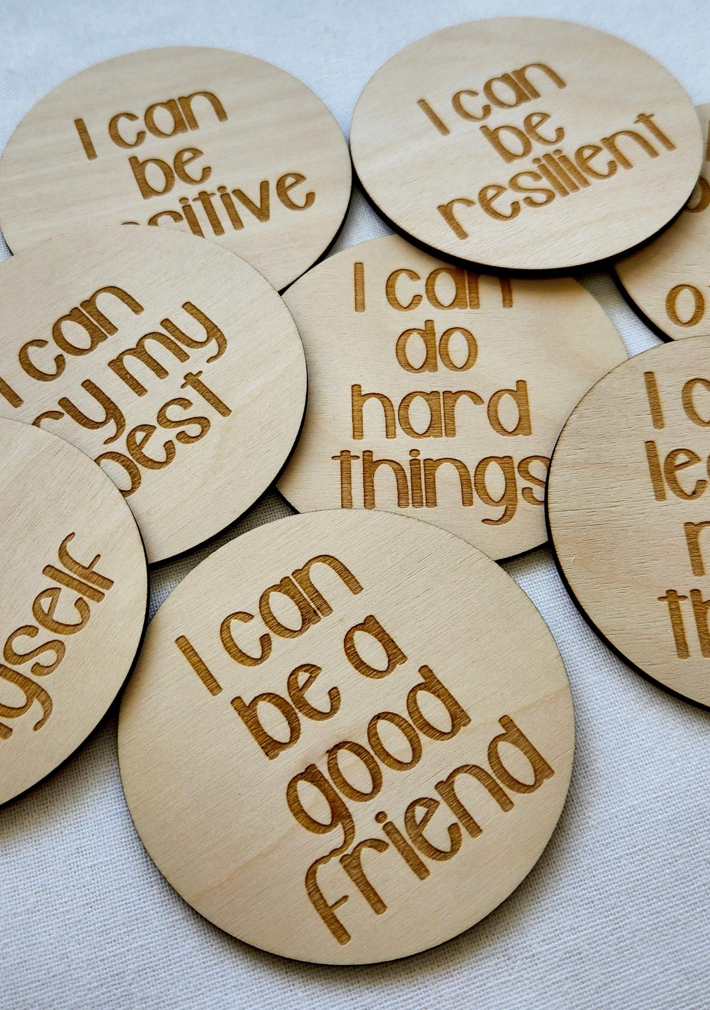 I CAN Affirmation Circles Set of 8