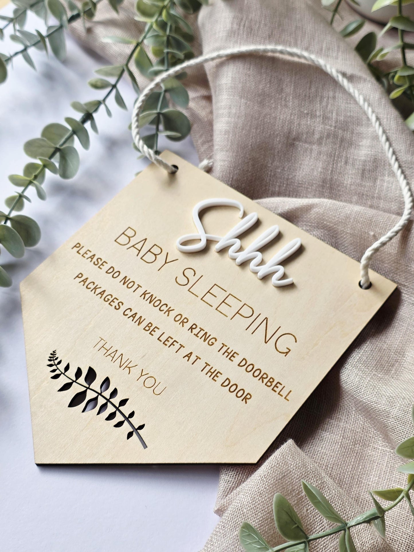 Shhh, Baby is sleeping Sign