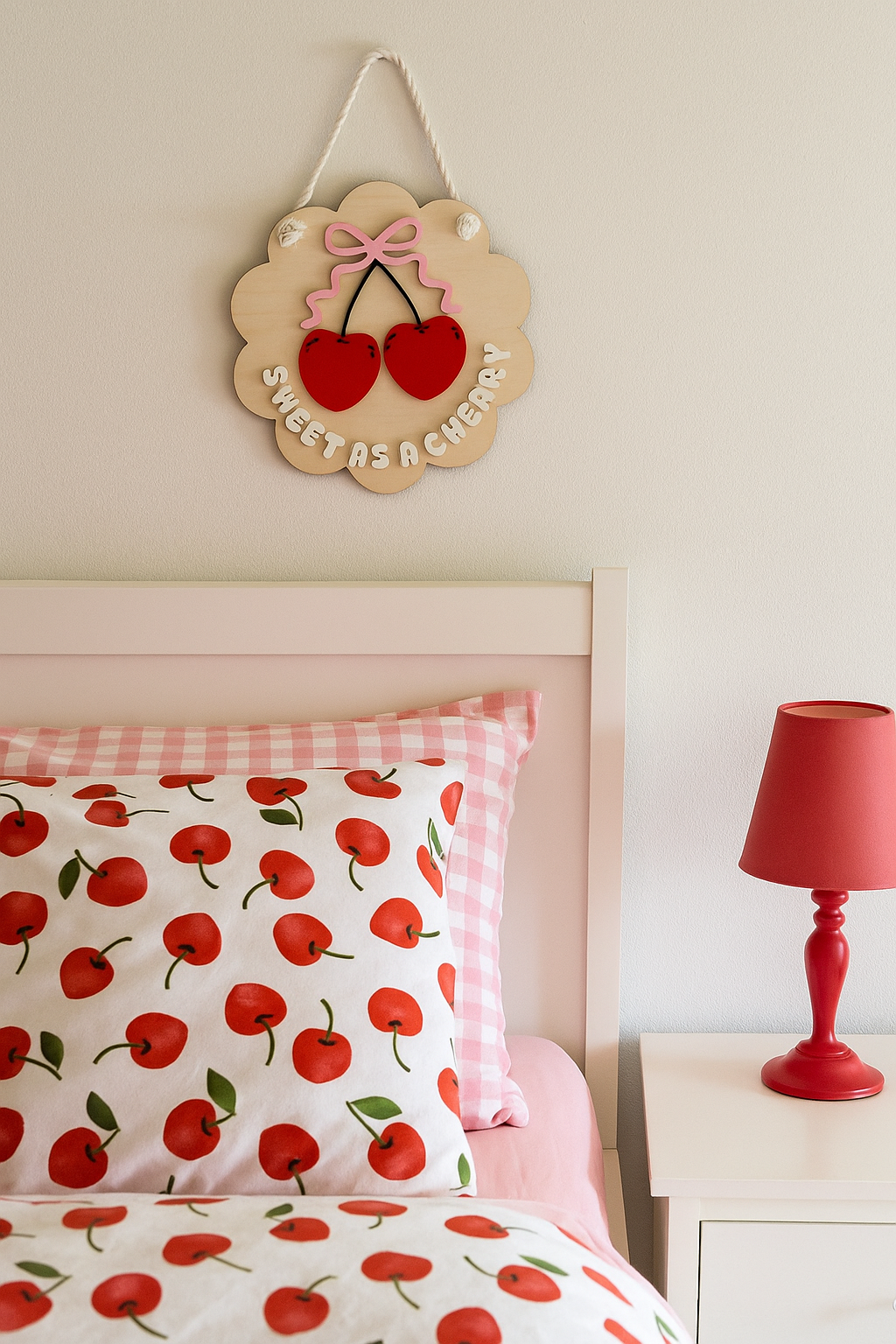 Sweet As A Cherry Hanging Banner