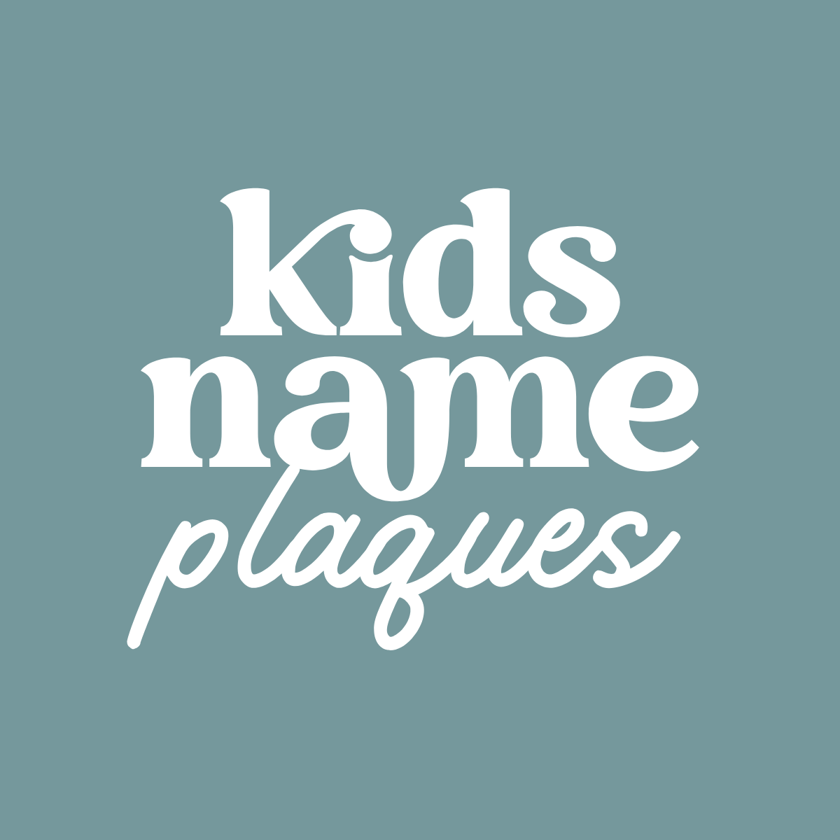 Kids Name Plaques