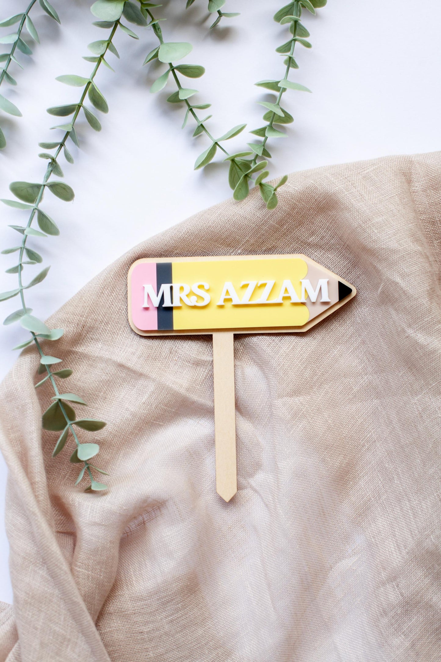 Teacher Personalised Plant Stake