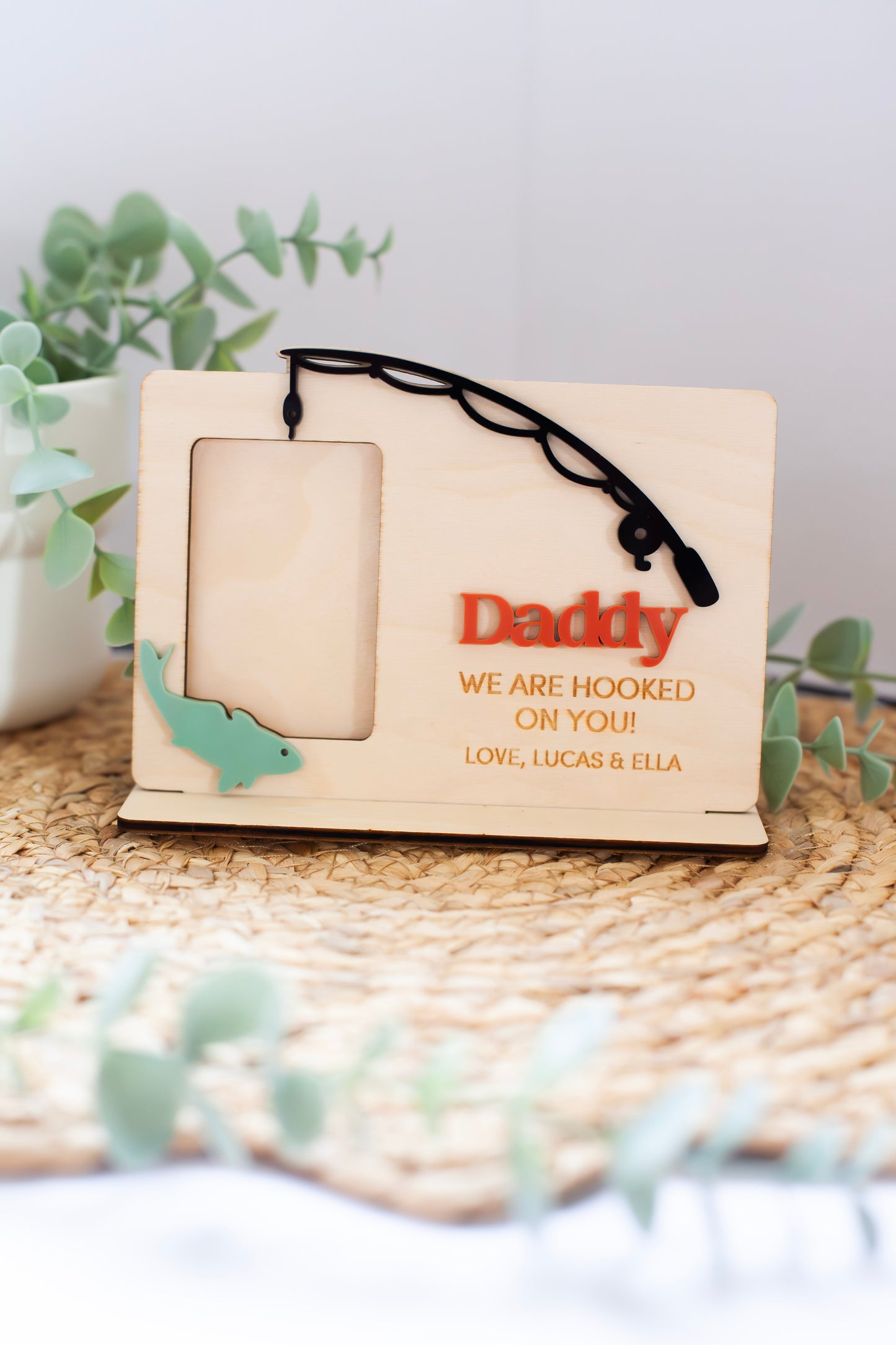 We Are Hooked On You Photo Frame