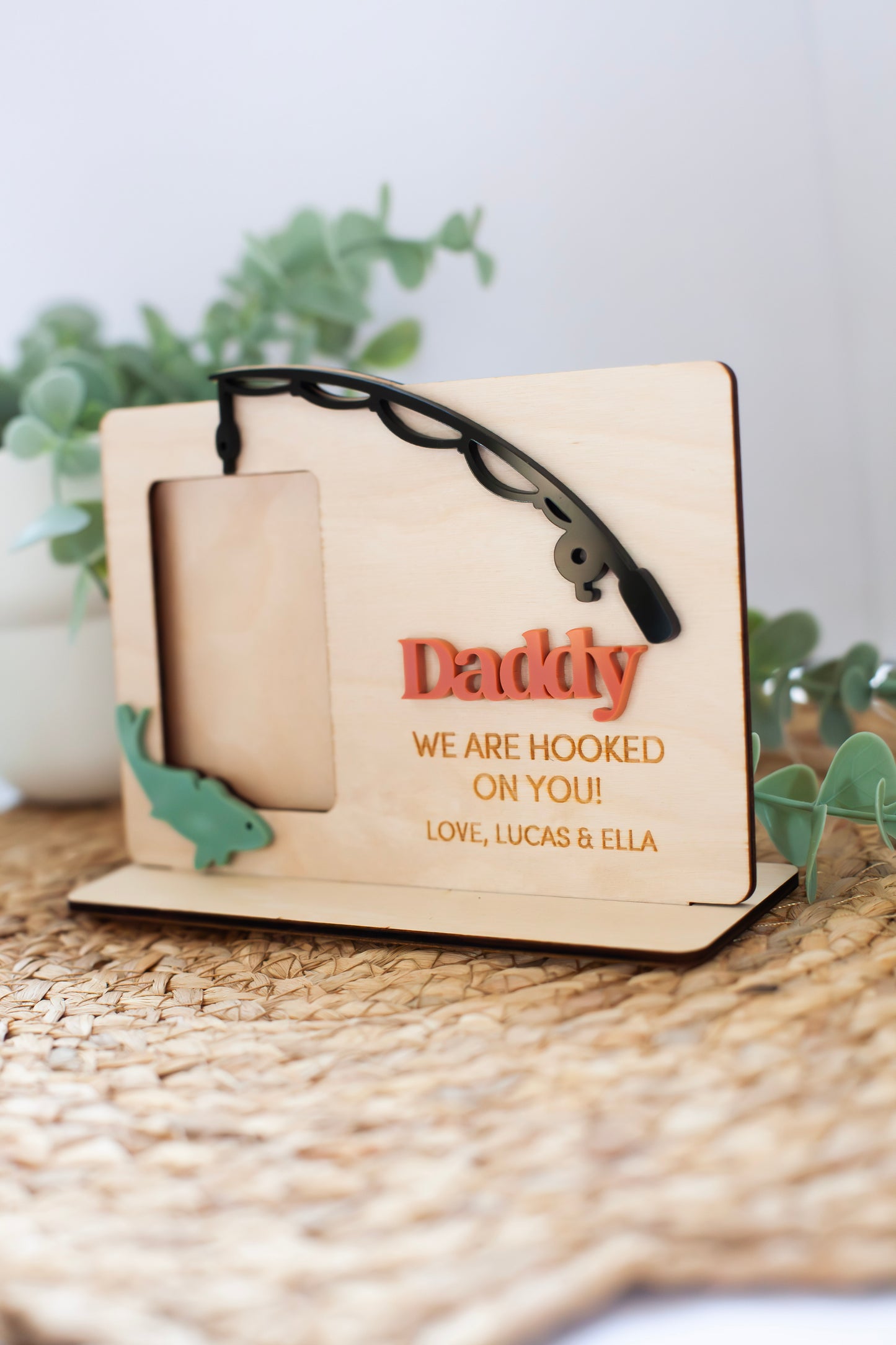 We Are Hooked On You Photo Frame