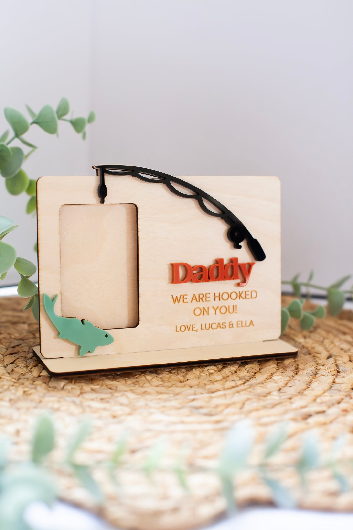 We Are Hooked On You Photo Frame