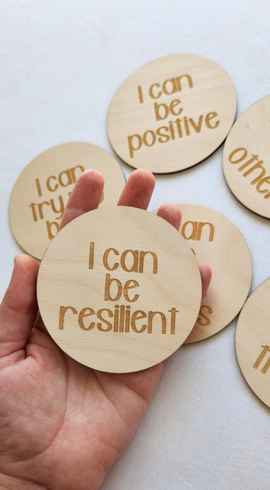 I CAN Affirmation Circles Set of 8