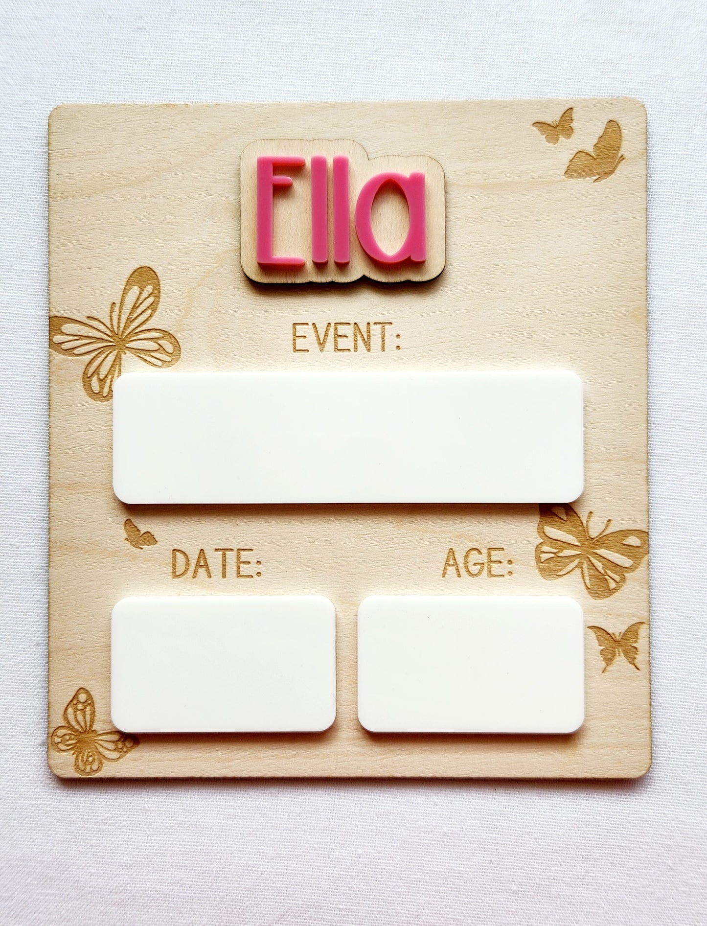 Milestone Board - Butterflies