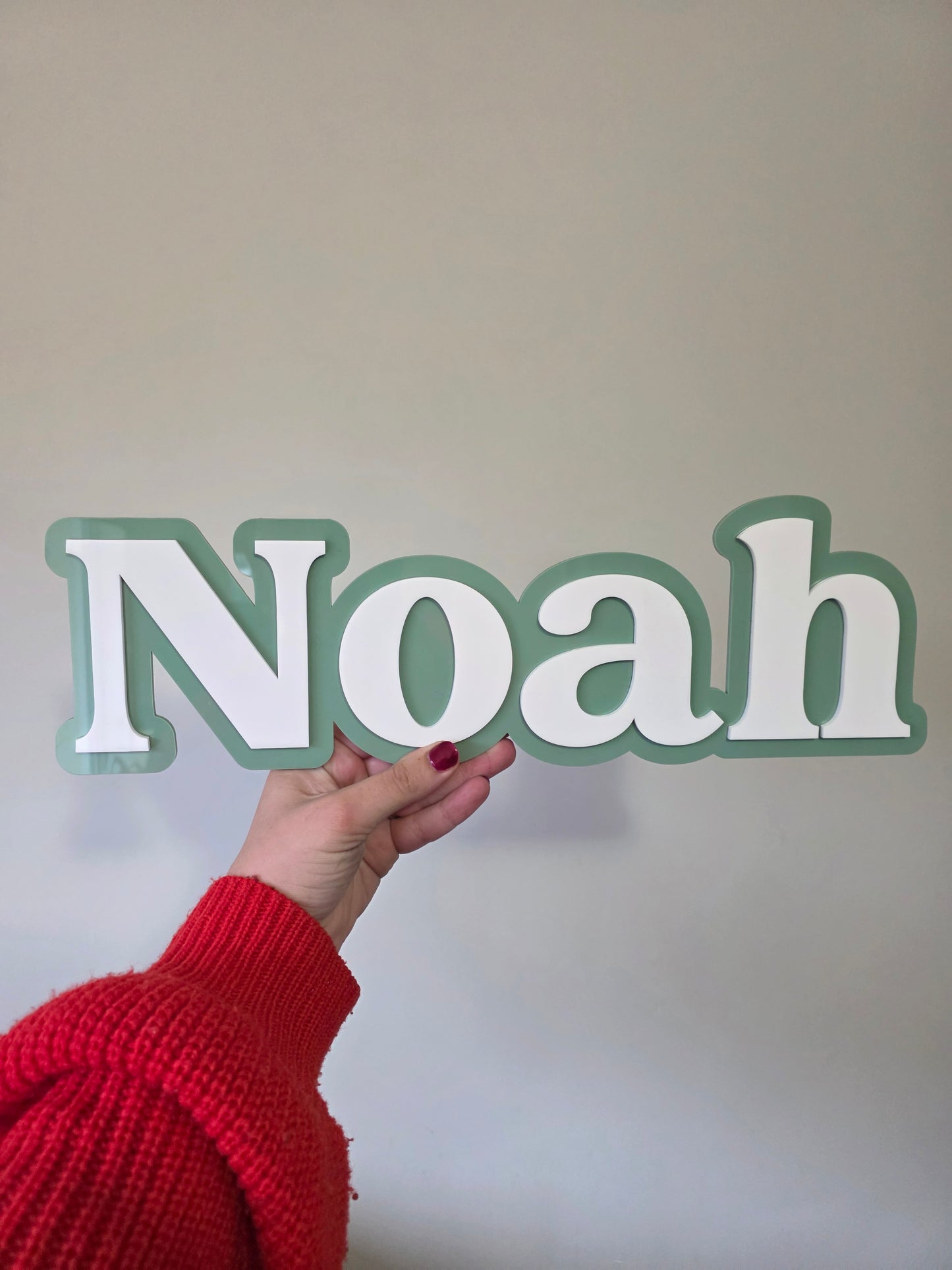 Double Layer Name Plaque