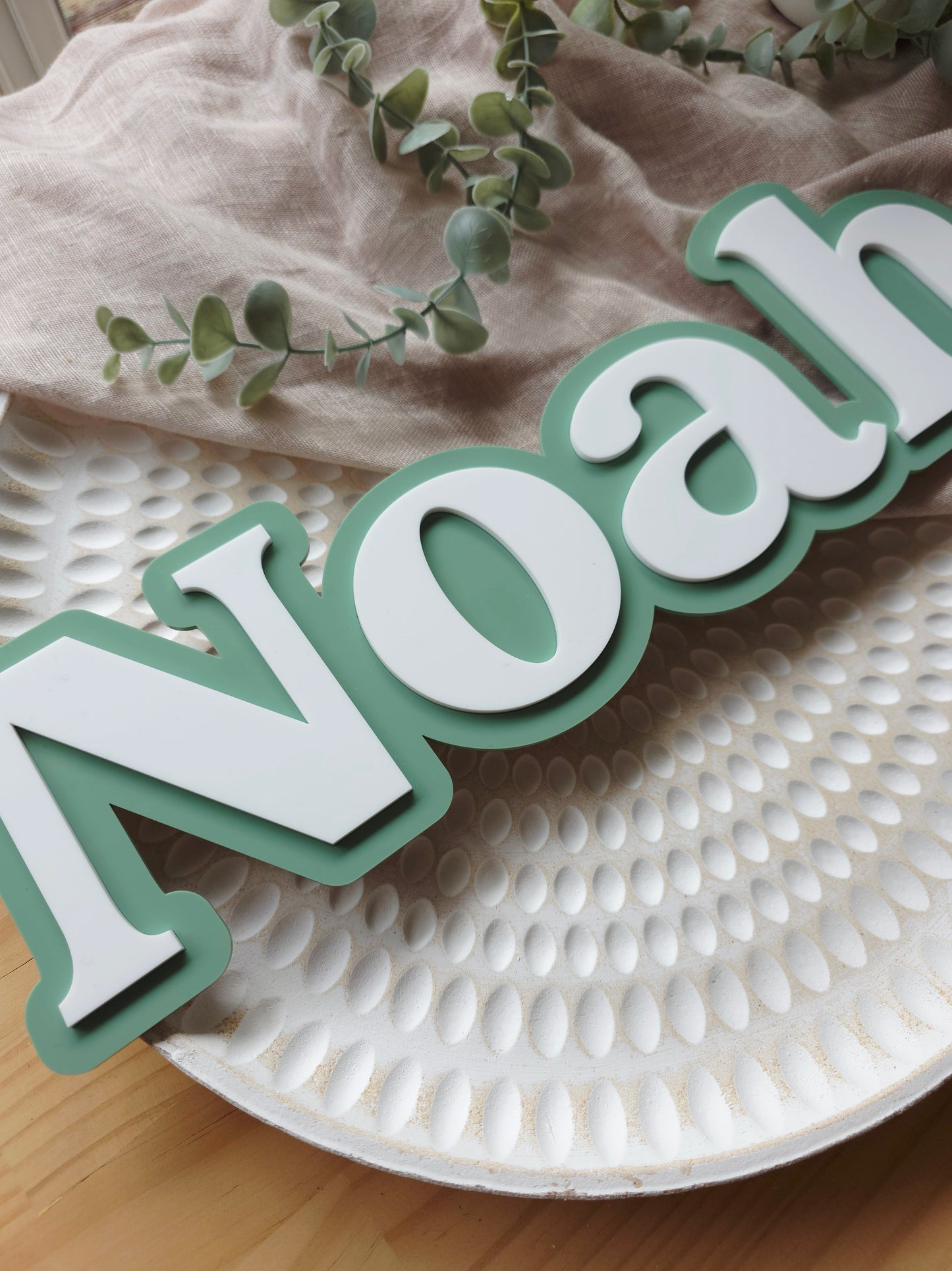 Double Layer Name Plaque