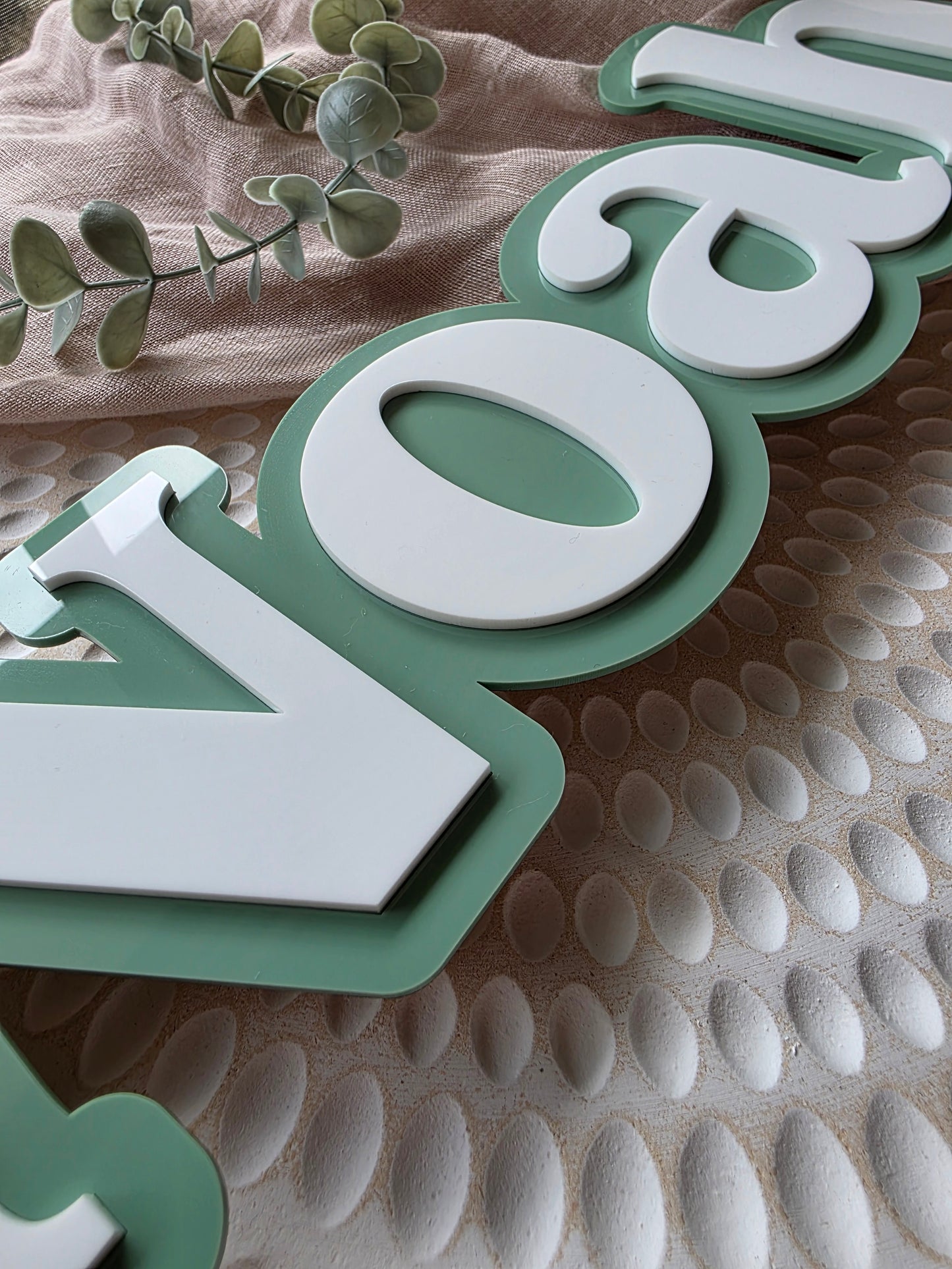 Double Layer Name Plaque