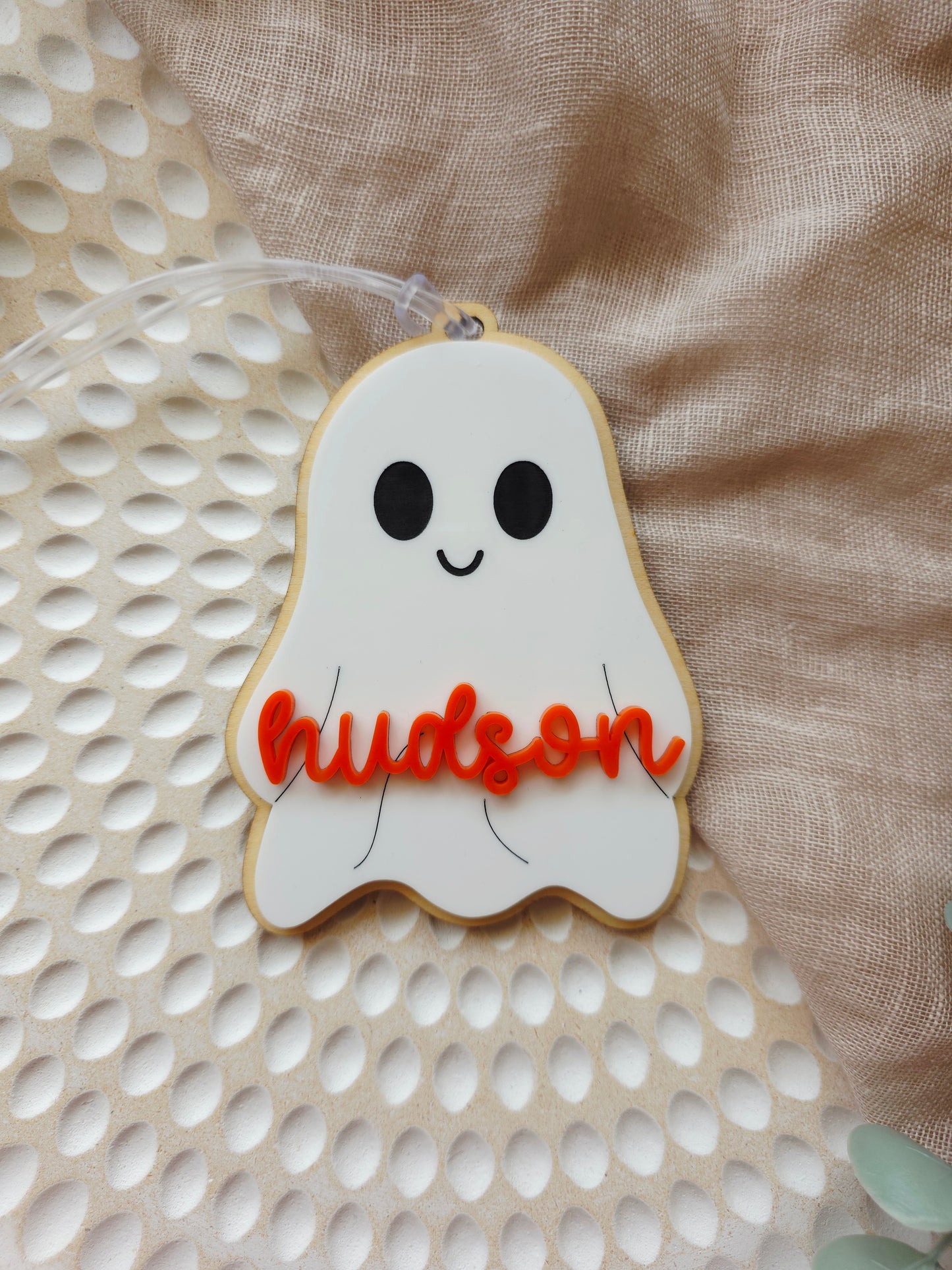 Personalised Ghost Tag Halloween Tag