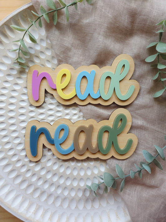 Read Decal - Pastel or Neutral
