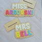 Personalised Teacher Name Desk Stand