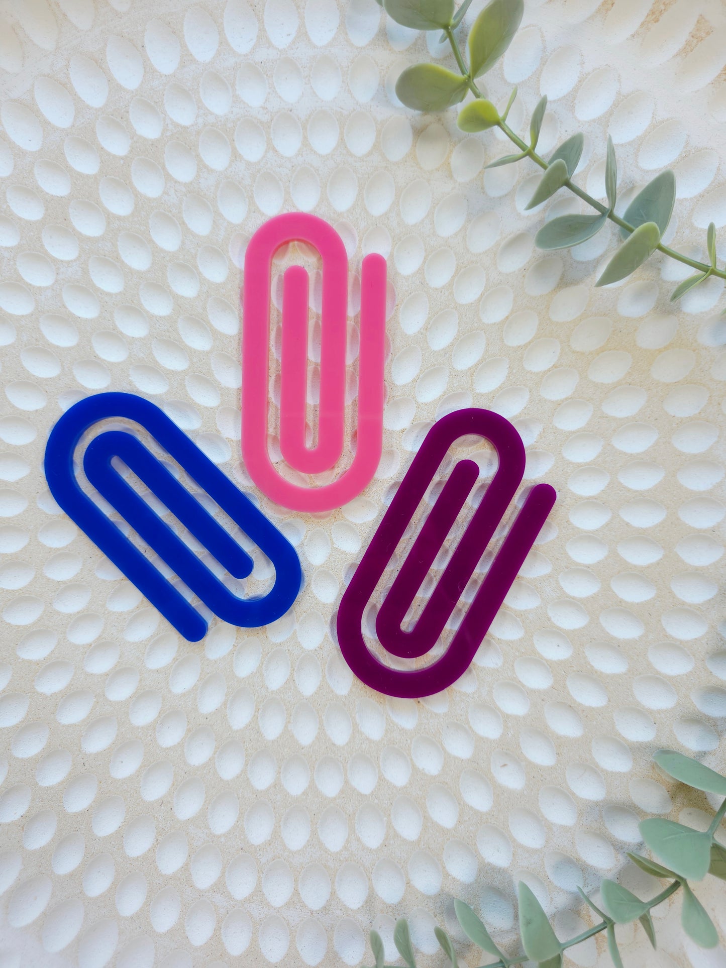 Jumbo Acrylic Paperclips