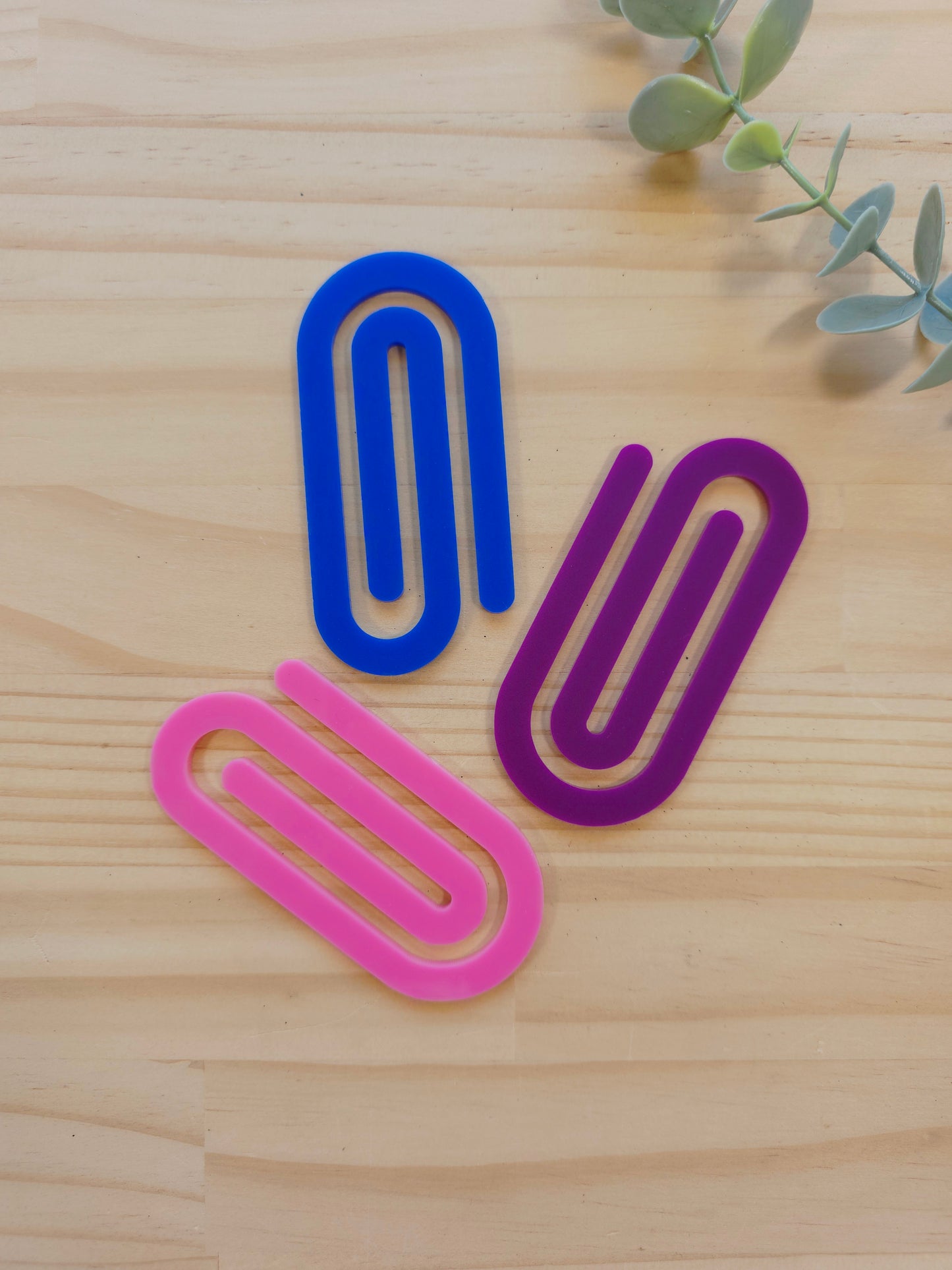 Jumbo Acrylic Paperclips