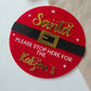 Personalised Santa Please Stop Here Sign (Santa Belt)