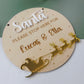 Personalised Santa Sleigh & Reindeer Sign