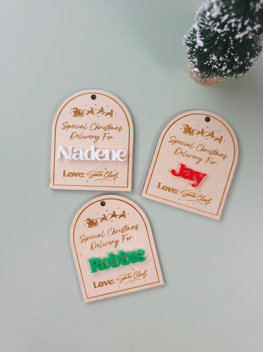 Christmas Gift Tag - personalised