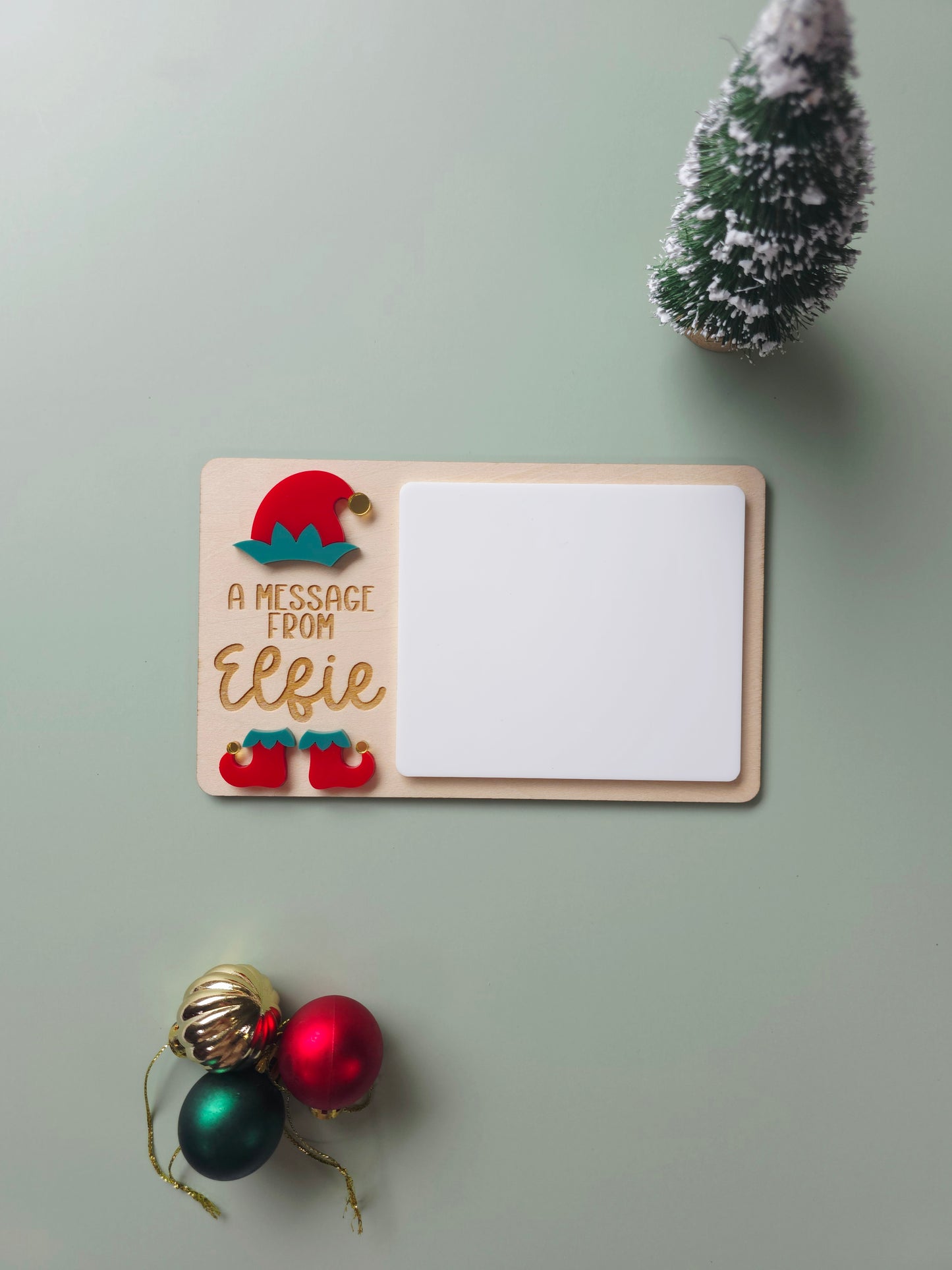 Personalised A Message From Your Elf Board