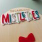 Mistletoes Footprint Board Personalised