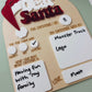 Dear Santa Dry Erase Board Block Lettering