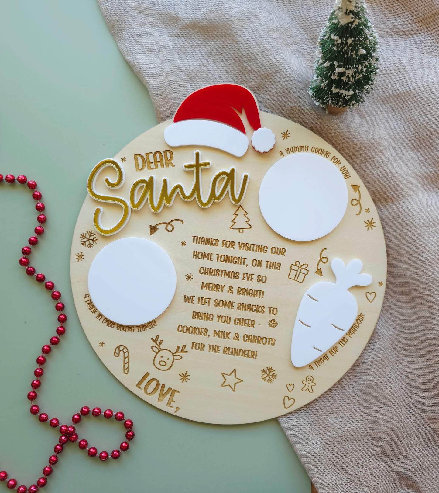 Santa Snack Tray (Personalised)
