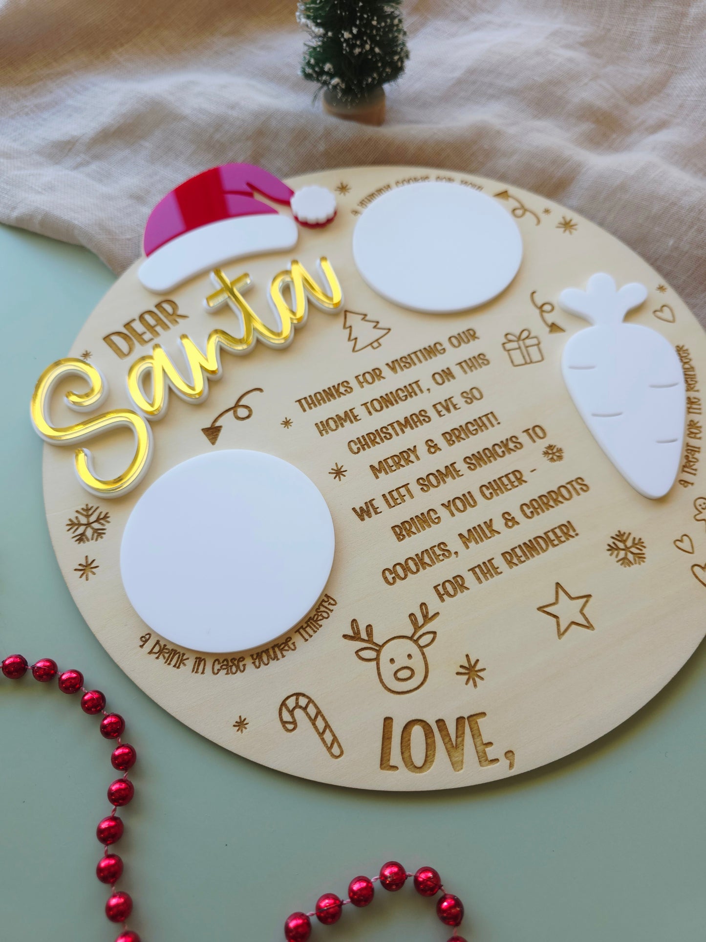 Santa Snack Tray (Personalised)