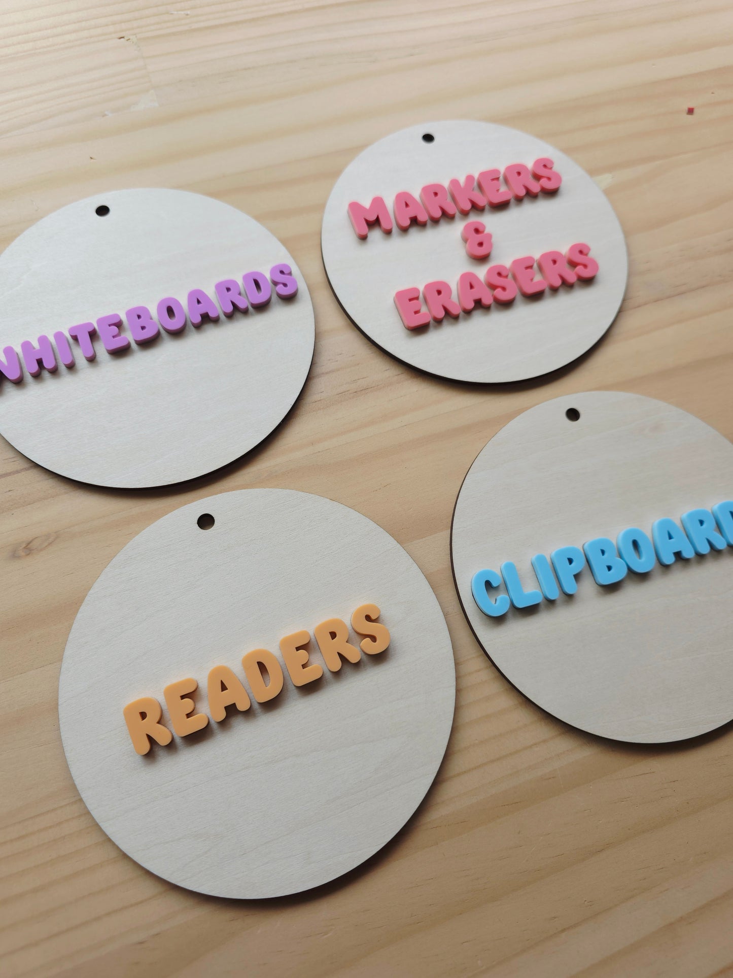 Customised Classroom Circle Labels