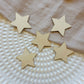 5 Wooden Stars Wall Decor