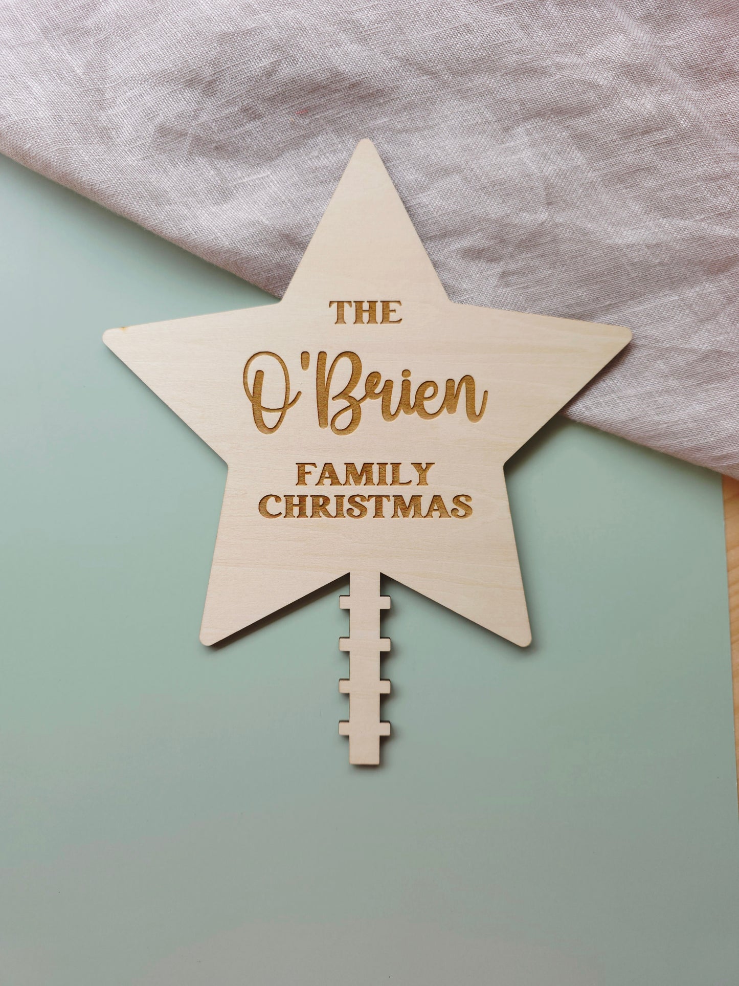 Personalised Christmas Tree Star