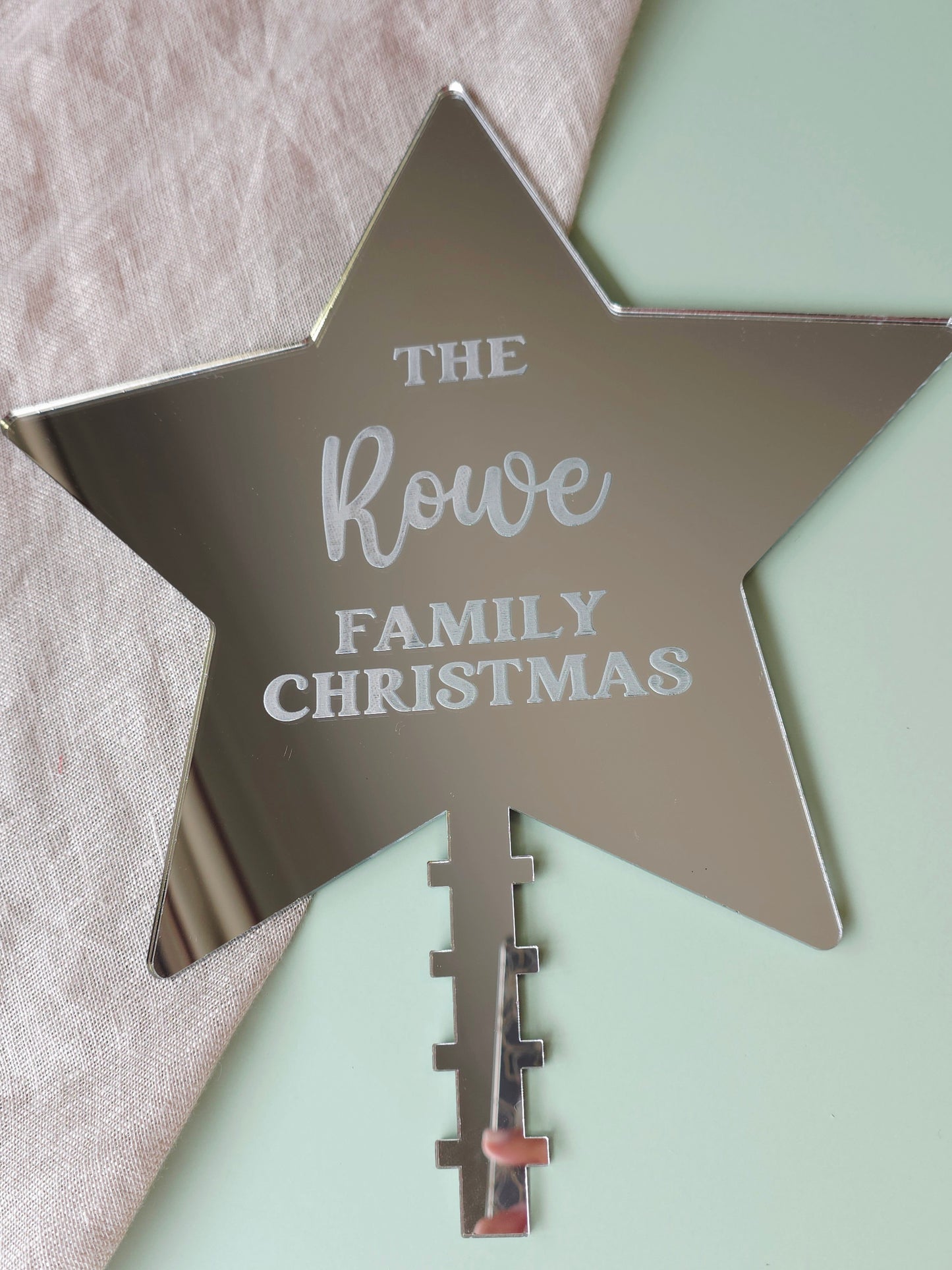 Personalised Christmas Tree Star