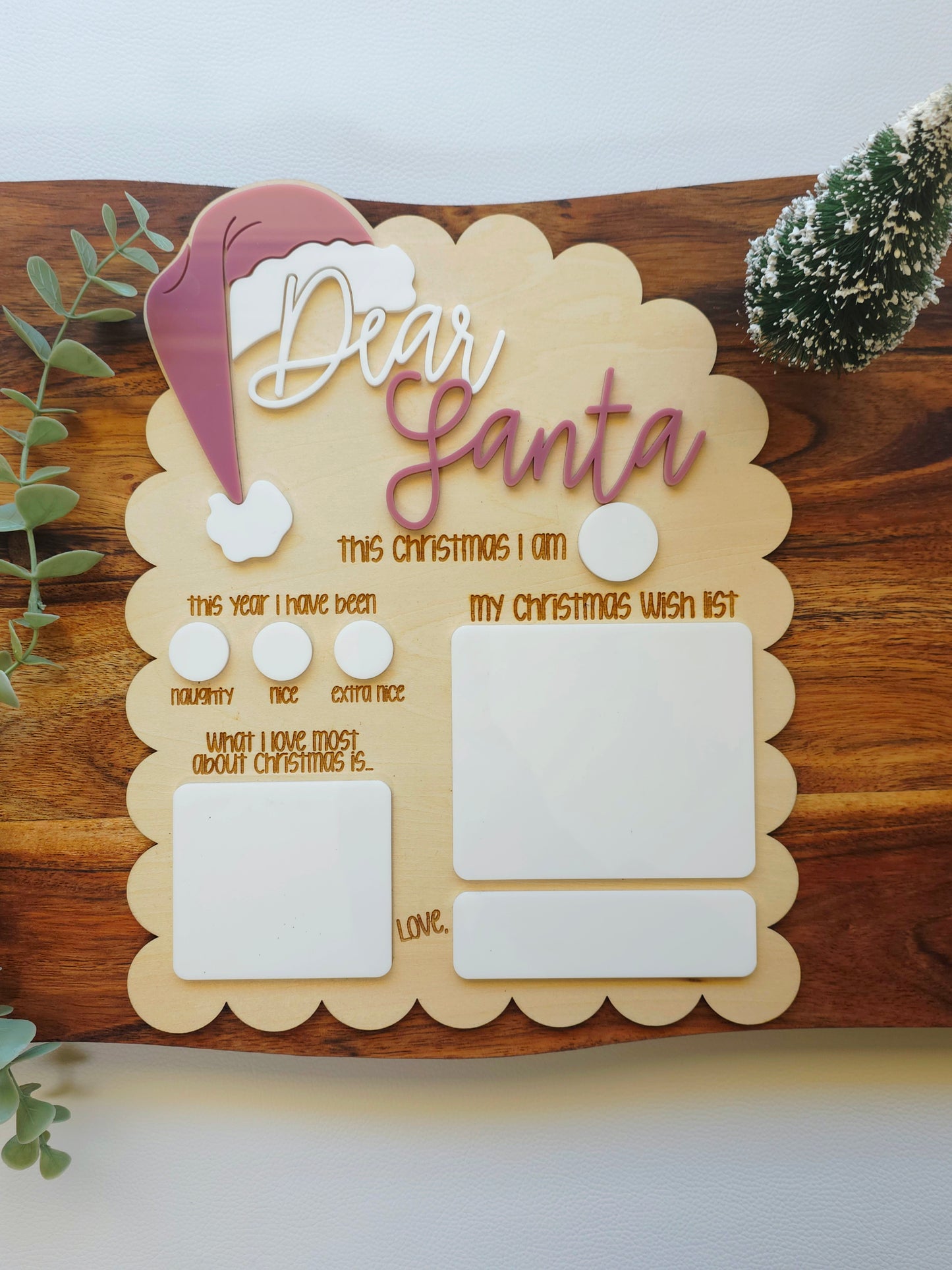 Dear Santa Dry Erase Board Script Font