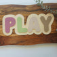'Play' Wooden and Acrylic PURPLE