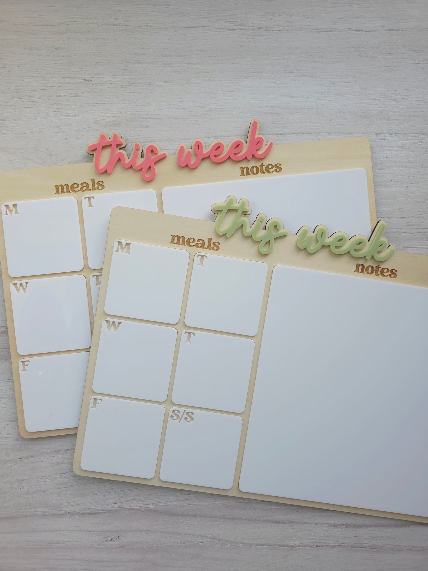 Magnetic Meal Planner and Note Pad