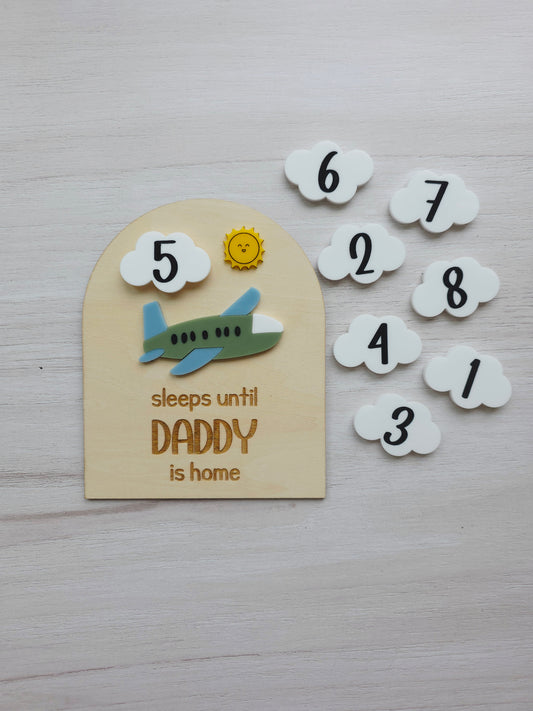 FIFO / DIDO Countdown Airplane Magnet