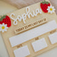 Mini Strawberry First Last Day Interchangeable Board