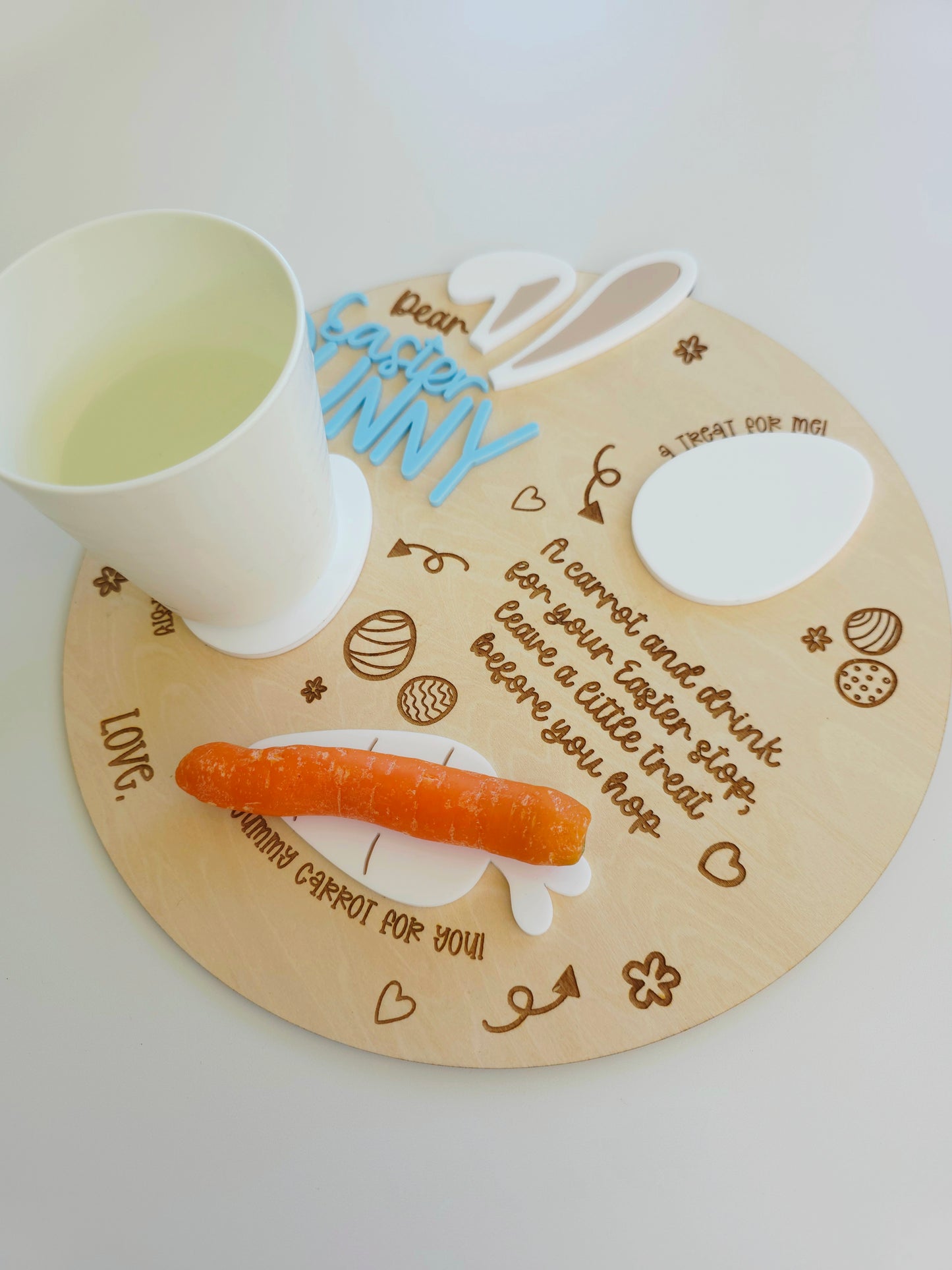 Easter Snack Tray for Easter Bunny - Personalised