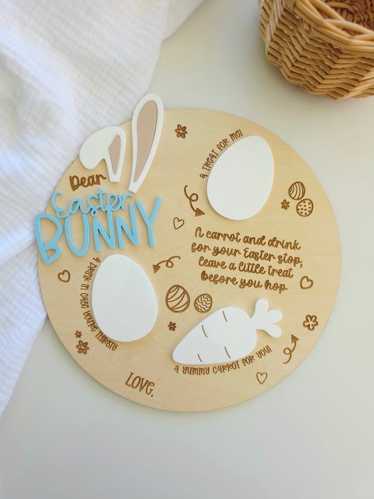 Easter Snack Tray for Easter Bunny - Personalised