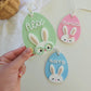 Easter Bunny Egg Basket Tag - Personalised