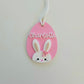Easter Bunny Egg Basket Tag - Personalised