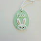 Easter Bunny Egg Basket Tag - Personalised