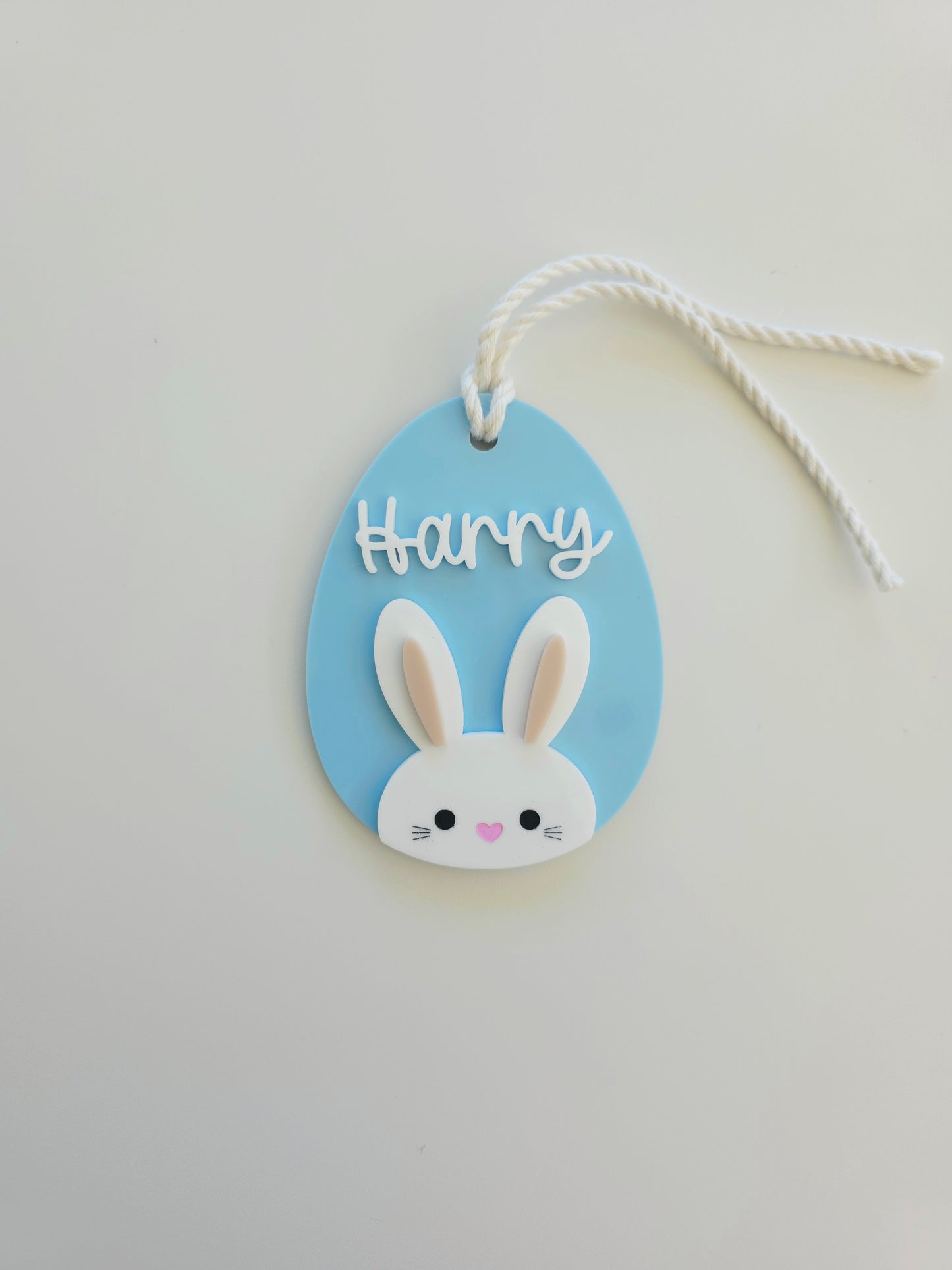 Easter Bunny Egg Basket Tag - Personalised