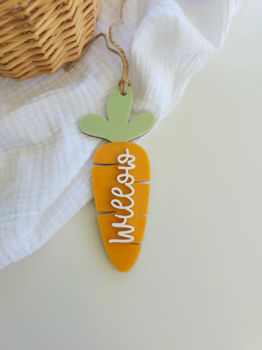 Easter Carrot Name Tag