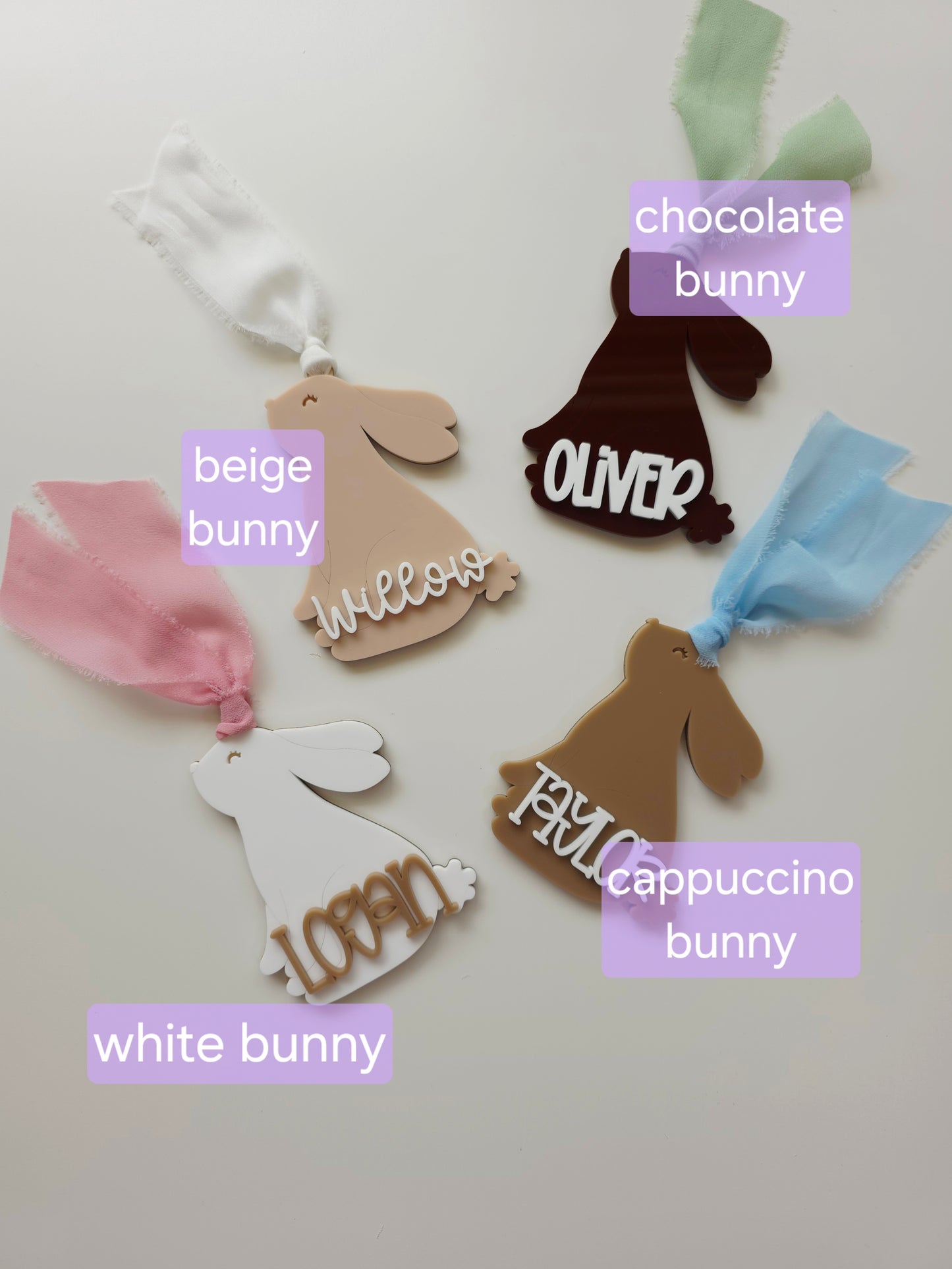 Bunny Easter Tag - Personalised