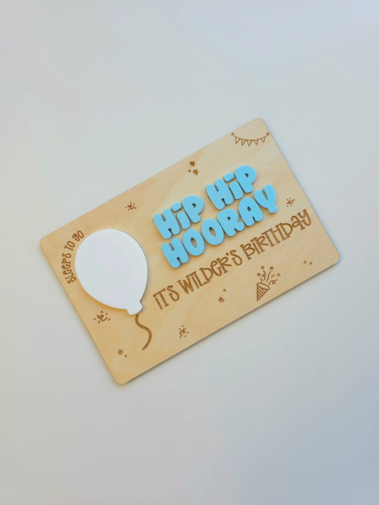 Birthday Countdown Plaque