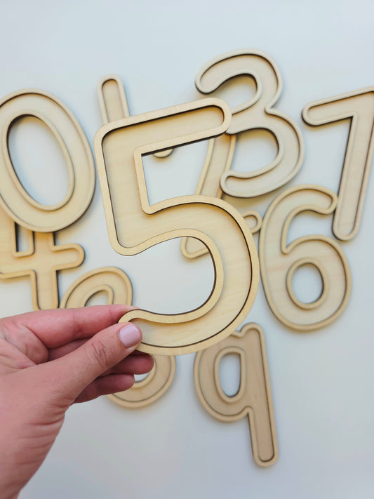 Number Trays - Wooden